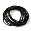 Gummy Bracelets, Neon Gummy Silicon Bangles Bracelets Jelly Wrist Bands a Pack of 12 (Black)