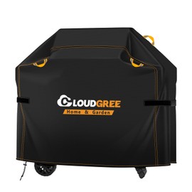 BBQ Gas Grill Cover, Cloudgree Oxford Fabric Barbecue Cover for Outdoor Grill, Waterproof, Rip-Proof, UV & Fade Resistant, BBQ Cover for Weber, Brinkmann, Char-Broil (170 x 61 x 122 cm)