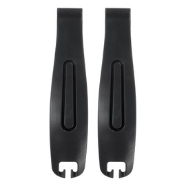 sourcing map 2pcs Bicycle Tire Levers Ultra-Strong & Lightweight POM Tire Removal Tool Non-Slip Grip for Road Mountain Gravel Bikes, Black
