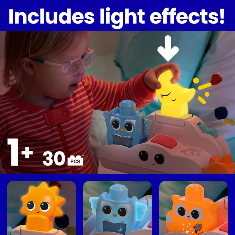 Fisher Price Mega Bloks Rise & Snooze Night Light Set