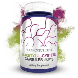 N-Acetyl L-Cysteine 500mg Capsules 60 Count by Nootropics Depot