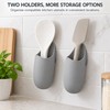 2-Pack Self-Adhesive Silicone Rice Paddle Holders – Wall-Mounted Kitchen Utensil