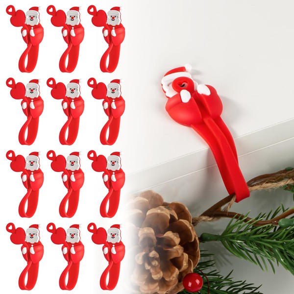 Duseu 12 Pcs Christmas Garland Hooks Garland Hanger for Mantle
