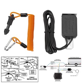 Unbranded 6 Feet Trailer Breakaway Switch Trailer Break Control kit Electric Brake Switch