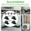 [4 Pack] Heavy-Duty Anti-Vibration Pads Rubber Isolator Mounting Brackets Kit