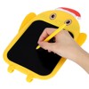 LCD Writing Tablet Christmas Hat Cartoon Owl Shape Children Yellow