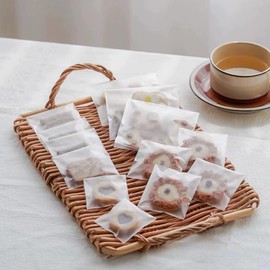 100 Pcs Frosted Semi-Transparent OPP Bags, Suitable for Packaging Cookies, Chocolate, Candy, Desserts, Snack Packs, Bread Bags, Self-Adhesive Bags, Plastic Bags, Gift Bags, Mini OPP Bags, Gift Wrapping Bags (3.1 x 3.9 inches)