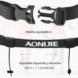 TRIWONDER Race Cinturón para Número Porta Dorsal para Running Triatlon Maratones Unisex (Negro)