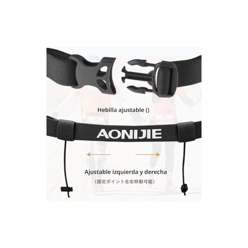 TRIWONDER Race Cinturón para Número Porta Dorsal para Running Triatlon