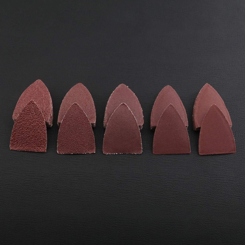 YINETTECH 52 Pieces Oscillating Multitool Finger Sanding Pads Accessory Kit