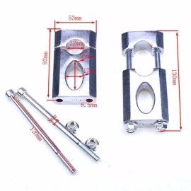 TDPRO_PARTS 22mm 7/8" Handlebars Risers Mount Clamp CRF50 XR70 SSR 110cc 125cc Dirt Pit Bike