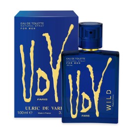 Ulric de Varens Wild Eau De Toilette for Men - Young, Energetic, and Confident- Bold and Fearless Notes of Rosemary, Elemi, Patchouli, and Sandalwood- Make an Unforgettable Impression - 3.4 Fl Oz