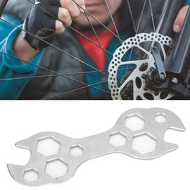 Uxsiya Llave Hexagonal Plana,Llave Hexagonal Plana Llave Hexagonal de Bicicleta de Acero Multifunción para Reparación de Bicicletas Herramientas de Reparación de Bicicletas Llave
