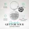 Christian Soccer Keychain with Philippians 4:13 Verse