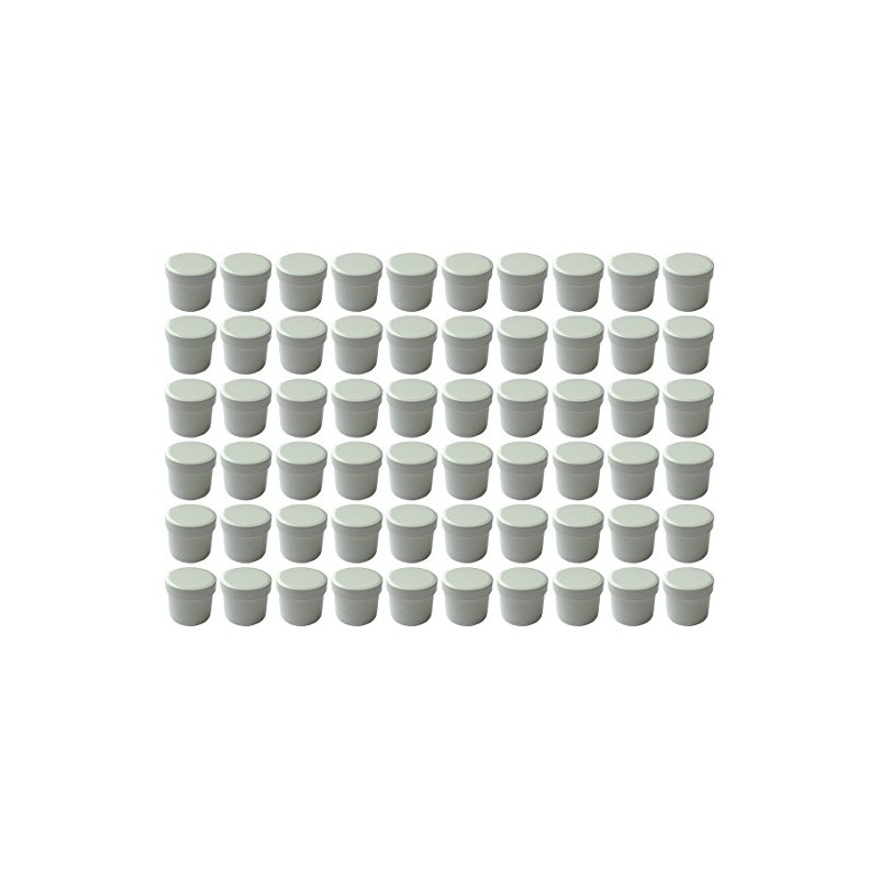 60 Salbendöschen, Creme-döschen, Salbenkruke hoch, 25ml Inhalt - Made IN