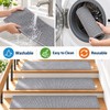Non-Slip Stair Treads for Indoor Steps – Washable Imitation Linen