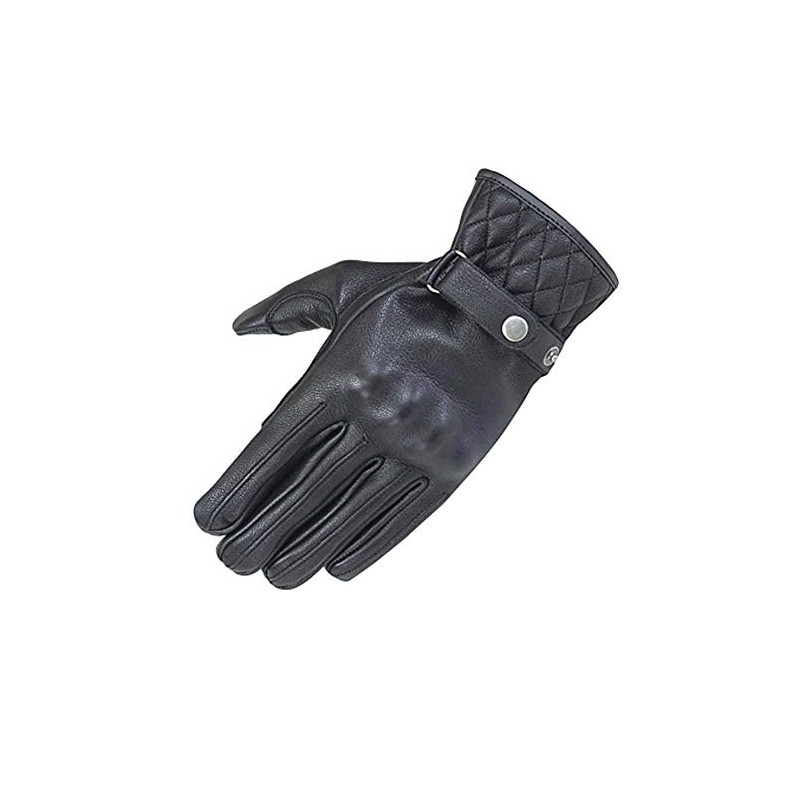 Rough & Road RR8525BK2 Comfort Knuckle Leather Gloves DS BK