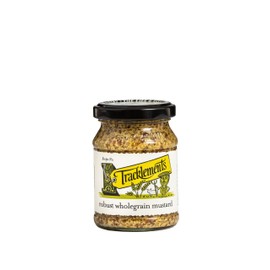 Tracklements Robust Wholegrain Mustard, The Ideal Condiment for Mash and Cheeses or Partnered with Lamb and Ox Cheeks, Vegetarian and Vegan Friendly, Gluten Free, 140g Jar