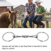 Horse Snaffle Stainless Steel Flexible Jointed Wearable Rust Proof O