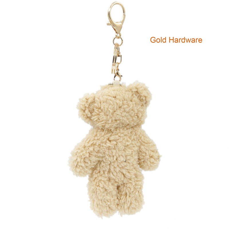 LOHGOU Cute Mini Bear Keychain Stuffed Animal Bear Charm Bag