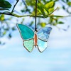 H&D HYALINE & DORA Butterfly Stained Glass Window Hangings Handmade