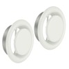 PATIKIL 6 Inch Round Ceiling Diffuser, 2pcs Metal Adjustable Wall