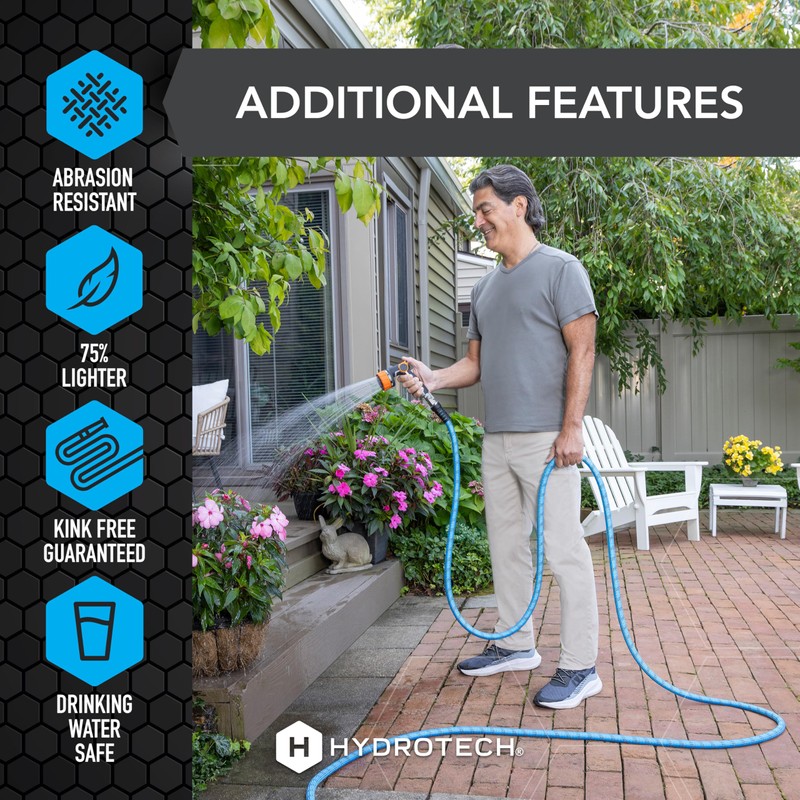 HydroTech 75 ft Expandable Garden Hose - Pro Series, 2x