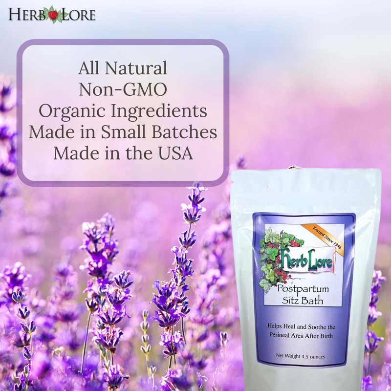 Herb Lore Organic Postpartum Sitz Bath - Helps Heal and