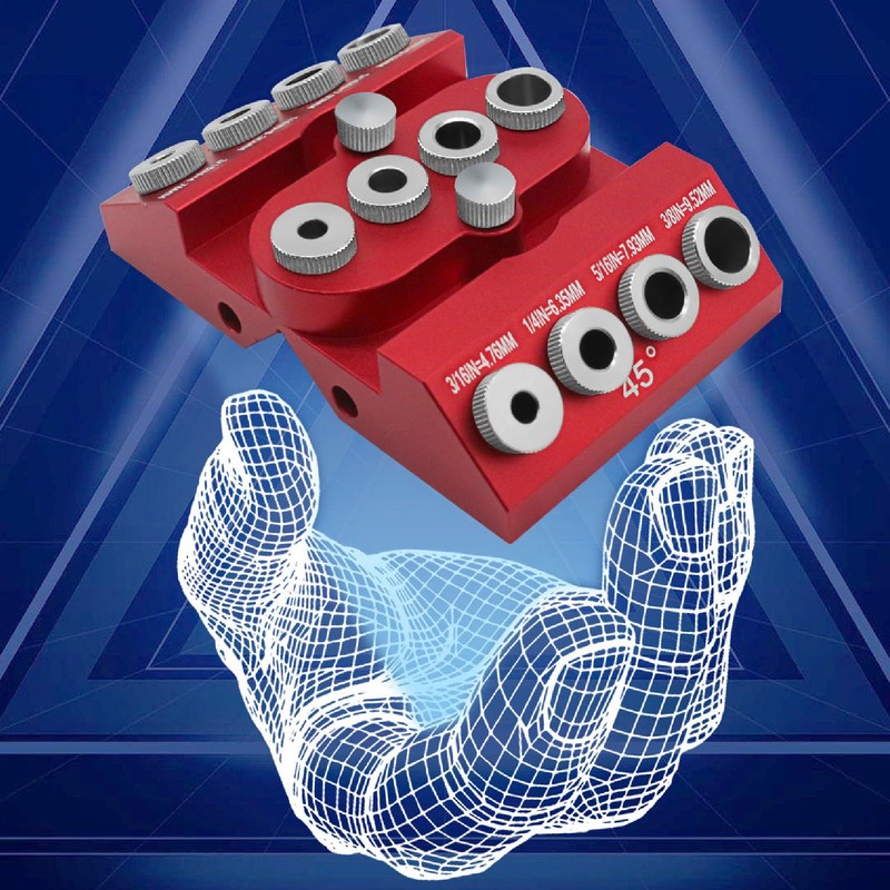 Multi Angle Drill Guide Jig 30 45 90 Degree for