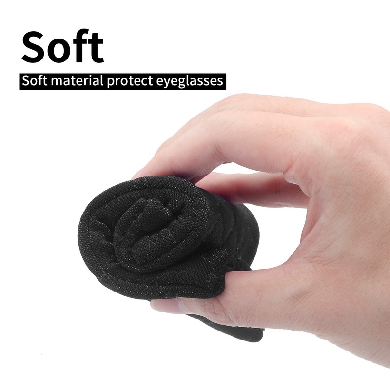 Face Shadow Double Glasses Case Soft Sunglasses Case Squeeze Top