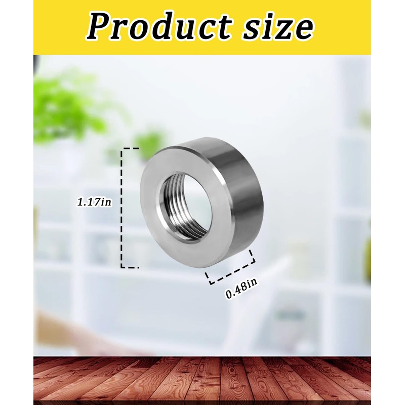 2Pcs M22 x 1.5 Soot Sensor Repair Fitting(Stainless Material) Compatible