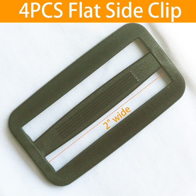 Dual Adjustable Quick Side Release Buckles Clips Snaps, Extra Thick