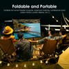 Hapivida Projector Screen, 100 Inch Projector Screen 4:3 HD Foldable
