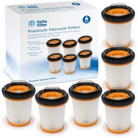 Fette Filter - Fabric Vacuum Filter Compatible with Shark ION W1 Cordless Handheld Vacuum WV200 , WV201, WV205, WV220. Compare to Part # XHFWV200 (Pack of 6)