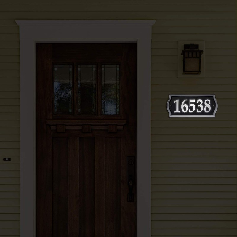 Nite Bright Ashland Reflective Address Numbers Sign