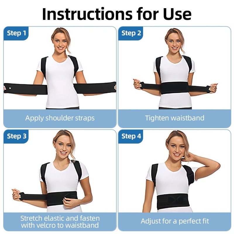AYESY Back Straightener, Posture Correction Back for Men and Women,
