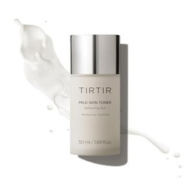 TIRTIR Milk Skin Toner 50ml - Tónico Facial Coreano Hidratante, Antimanchas, Antiarrugas, Calmante con Niacinamida, Ceramida, Extracto de Arroz y Manzanilla - Skincare K-Beauty para Todo Tipo de Piel