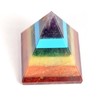 CHAKRA PYRAMID STONE w/ 7 Chakra Stones ~ Red Jasper,