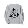 Cute Rocketship Surfing Astronaut in Outer Space for Kids Sweatshirt