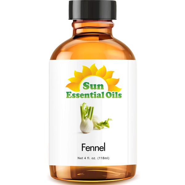 Sun Essential Oils 4oz - Fennel Essential Oil - 4 Fluid Ounces