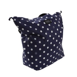 KiU K82-028 Waterproof Waterproof Bag Cover, Tote Bag, 2-Way Eco Bag, Compact, Packable, Foldable, Cute, Stylish, Men's, Women's, Piece, Dot