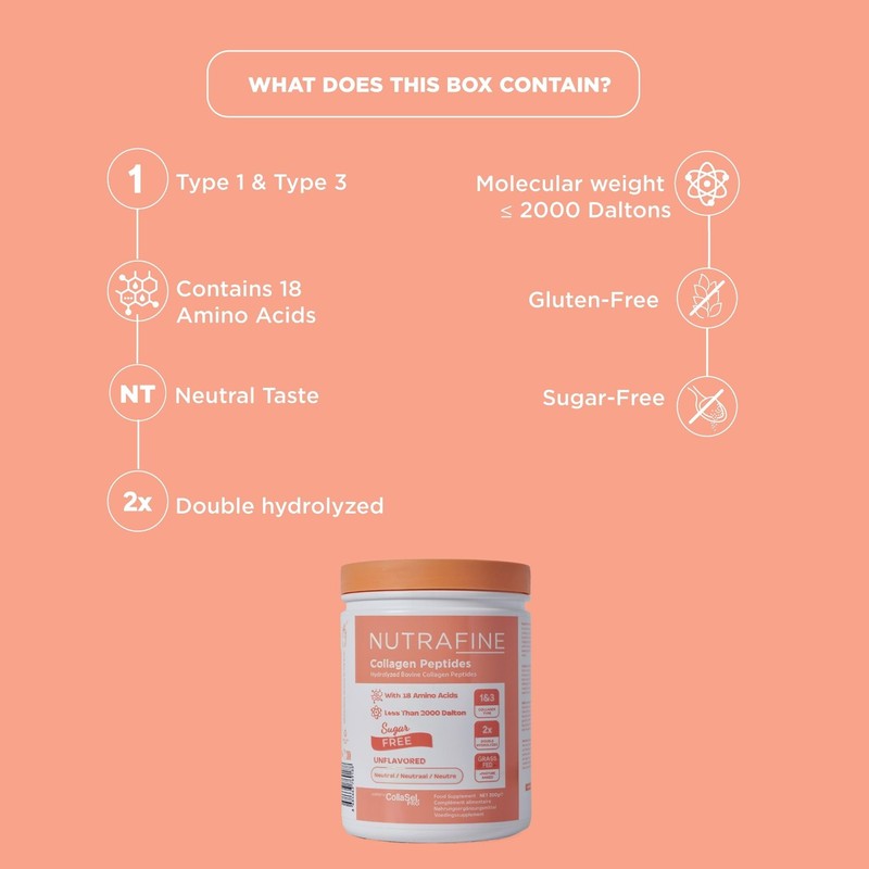 NUTRAFINE Nutrafine Collagen Powder C Hydrolysed Bovine Collagen Peptides C