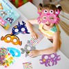 FoszaSzept 30Pcs DIY Paper Mask Craft Kits with Diamond Sticker,