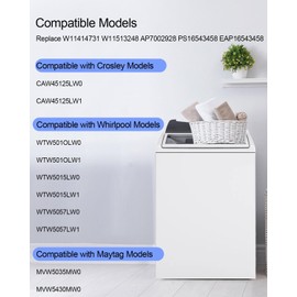 Replace W11414731 Washer Latch Assembly, Washer Lid Lock Switch Fits for Whirlpool Maytag Washing Machine AP7002928 WTW5010LW0 WTW5015LW0 WTW5057LW0