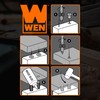 WEN JN014D 1/4-Inch Wooden Doweling Kit with Drill Bit, Stop