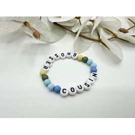 Du wirst großer Cousin Armband für Kind Kinderarmband Geschenk für Neffe Tante