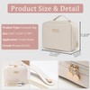VNIMTI Double Layer Cosmetic Bag, 24 cm - White, Classic