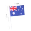 GRIRIW Australia Flag Mini Stick Flags 50 Pack Hand Held