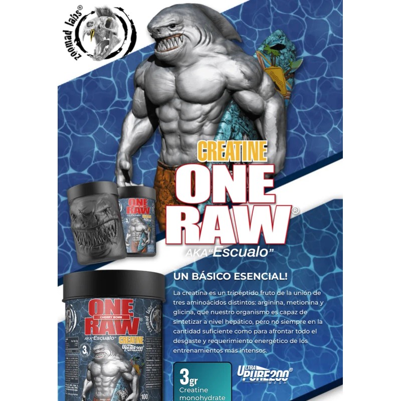 Creatina One Raw Polvo Ultra Pura Suplemento Gym Sin Sabor