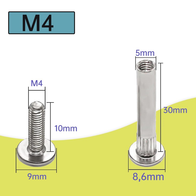ORTAVA 20 connecting screws (M4 x 30)